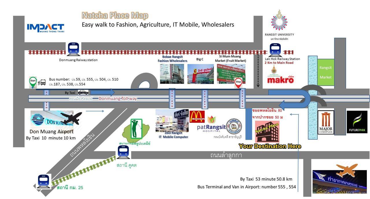 Natcha Place Rangsit Donmuang Buitenkant foto